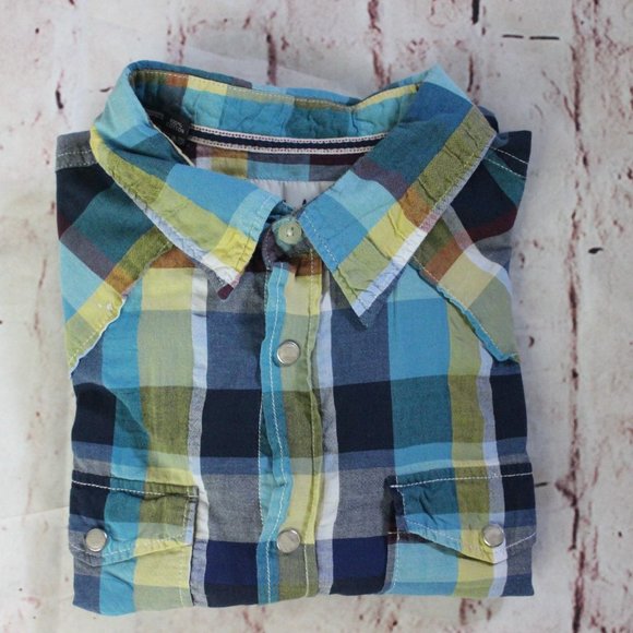 Checkered Other - Women's Super Bad Checkered Sz large Green & Blue